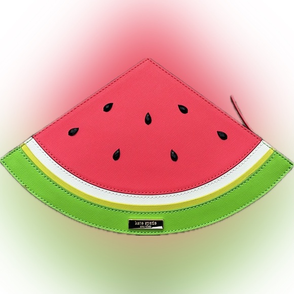 Kate Spade New York Make a Splash watermelon clutch NWOT - Picture 2 of 16